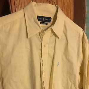 Yellow Ralph Lauren  long sleeve 16 1/2 34/35